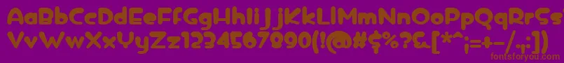 icedrop bold Font – Brown Fonts on Purple Background
