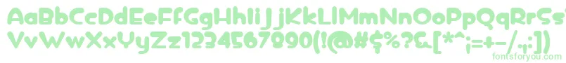 icedrop bold-fontti – vihreät fontit valkoisella taustalla
