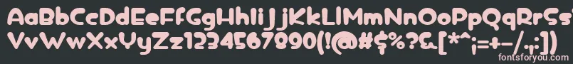 icedrop bold Font – Pink Fonts on Black Background