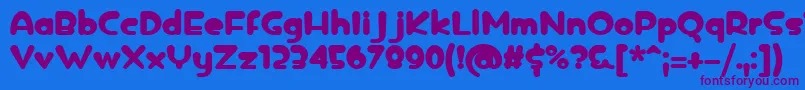 icedrop bold-fontti – violetit fontit sinisellä taustalla