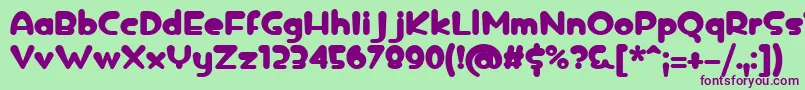 Шрифт icedrop bold – фиолетовые шрифты на зелёном фоне