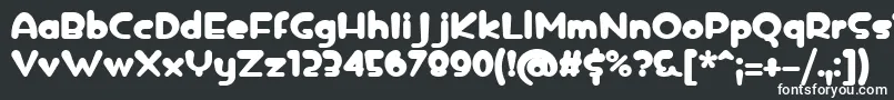 Шрифт icedrop bold – белые шрифты на чёрном фоне
