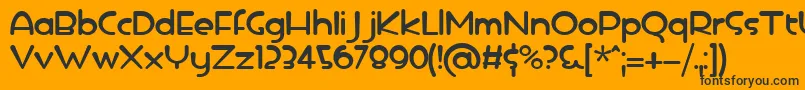 icedrop Font – Black Fonts on Orange Background