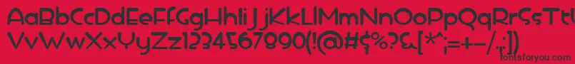 icedrop Font – Black Fonts on Red Background