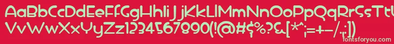 icedrop Font – Green Fonts on Red Background