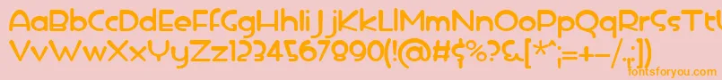 icedrop Font – Orange Fonts on Pink Background