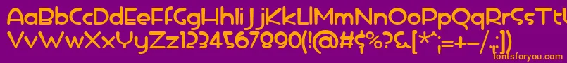 icedrop Font – Orange Fonts on Purple Background