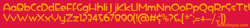 icedrop Font – Orange Fonts on Red Background