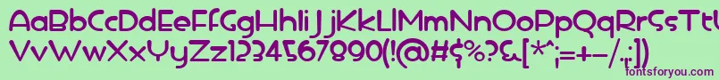 icedrop Font – Purple Fonts on Green Background