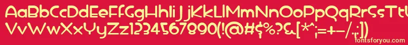 icedrop Font – Yellow Fonts on Red Background