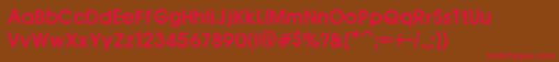 Icetea Font – Red Fonts on Brown Background