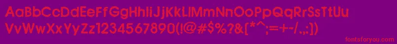 Icetea Font – Red Fonts on Purple Background