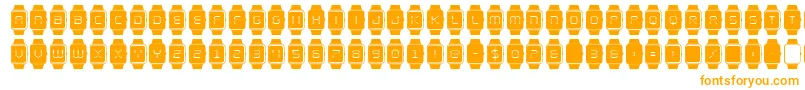 Czcionka ichrono – pomarańczowe czcionki