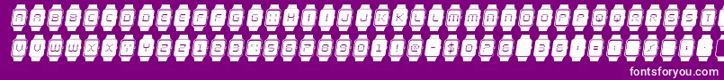 ichronoital Font – White Fonts on Purple Background