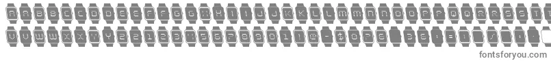 Шрифт ichronoleft – серые шрифты на белом фоне