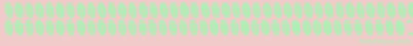 Шрифт ichronoleft – зелёные шрифты на розовом фоне
