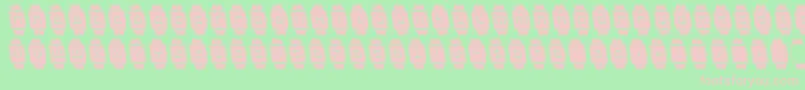 ichronoleft Font – Pink Fonts on Green Background