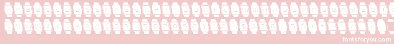 ichronoleft Font – White Fonts on Pink Background