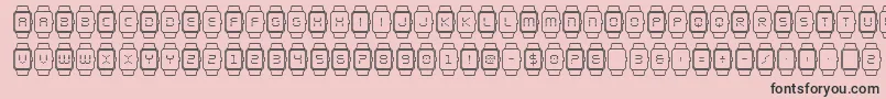ichronoout Font – Black Fonts on Pink Background
