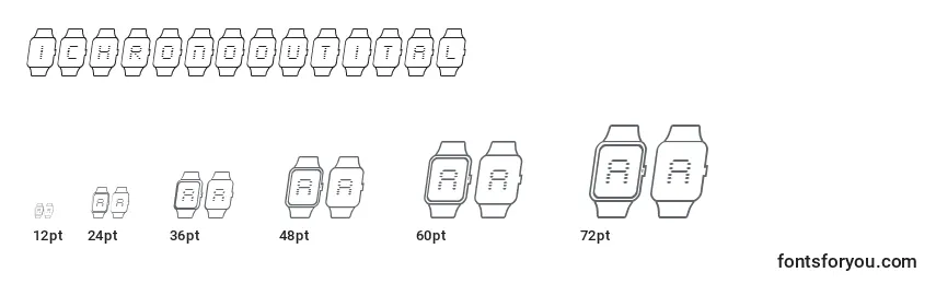 Ichronooutital Font Sizes