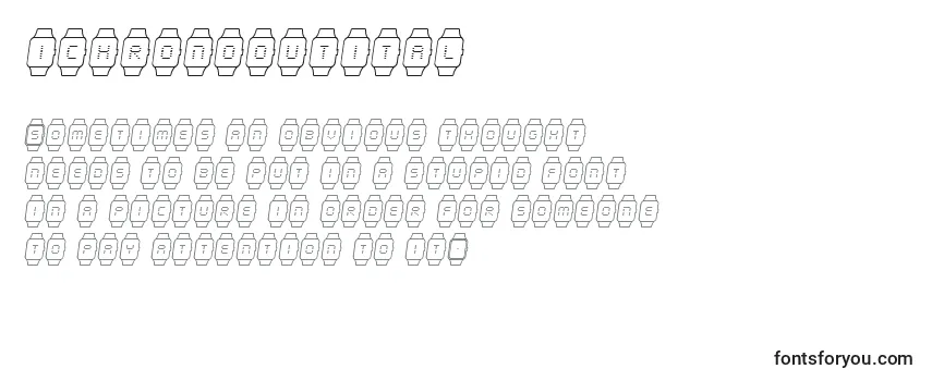 Ichronooutital フォントのレビュー