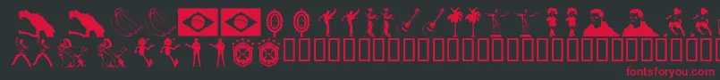 ICONB   Font – Red Fonts on Black Background