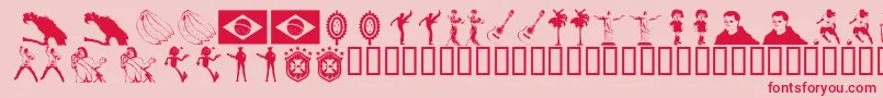 ICONB   Font – Red Fonts on Pink Background