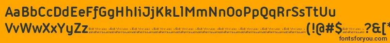 Iconic Bold trial Font – Black Fonts on Orange Background