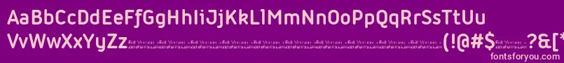 Iconic Bold trial Font – Pink Fonts on Purple Background