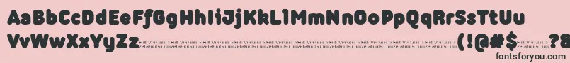 Iconic Heavy trial Font – Black Fonts on Pink Background