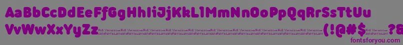 Iconic Heavy trial Font – Purple Fonts on Gray Background