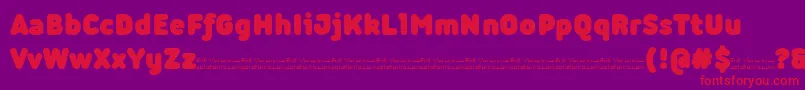 Iconic Heavy trial Font – Red Fonts on Purple Background