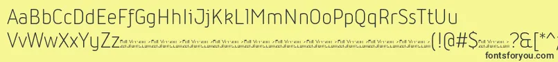 Iconic Light trial Font – Black Fonts on Yellow Background