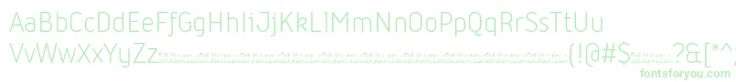 Iconic Light trial Font – Green Fonts on White Background