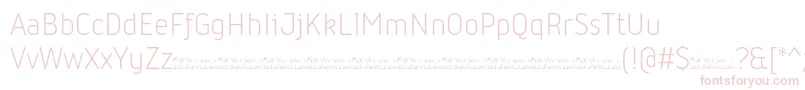 Iconic Light trial Font – Pink Fonts on White Background