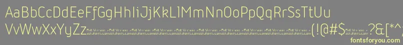 Iconic Light trial Font – Yellow Fonts on Gray Background