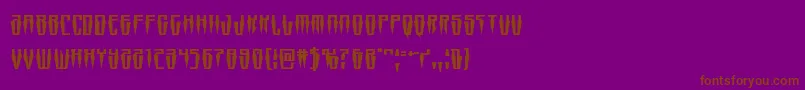 Swordtoothsquat Font – Brown Fonts on Purple Background