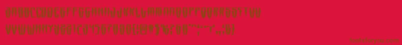 Swordtoothsquat Font – Brown Fonts on Red Background