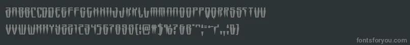 Swordtoothsquat Font – Gray Fonts on Black Background