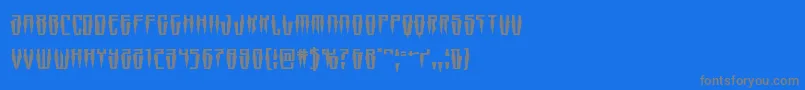 Swordtoothsquat Font – Gray Fonts on Blue Background