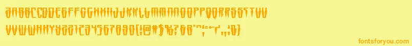 Swordtoothsquat Font – Orange Fonts on Yellow Background