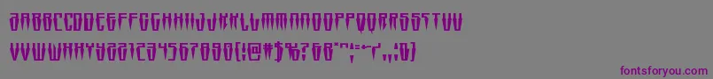 Swordtoothsquat Font – Purple Fonts on Gray Background