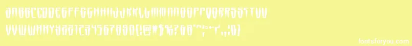 Swordtoothsquat Font – White Fonts on Yellow Background