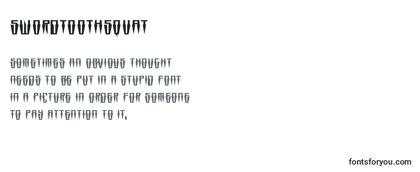 Шрифт Swordtoothsquat
