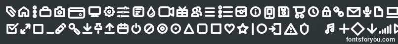 fuente Iconic Pictograms Bold trial – fuentes blancas