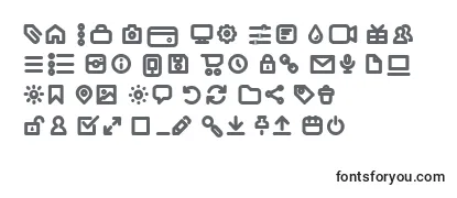 Fuente Iconic Pictograms Bold trial