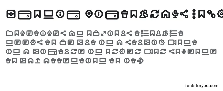 Iconic Pictograms Bold trial Font