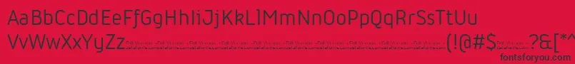 Iconic Regular trial Font – Black Fonts on Red Background