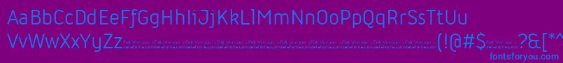 Iconic Regular trial Font – Blue Fonts on Purple Background