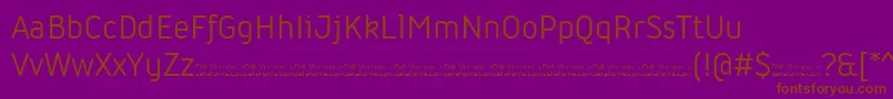 Iconic Regular trial Font – Brown Fonts on Purple Background